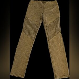 Entro Brown Textured Skinny Pants